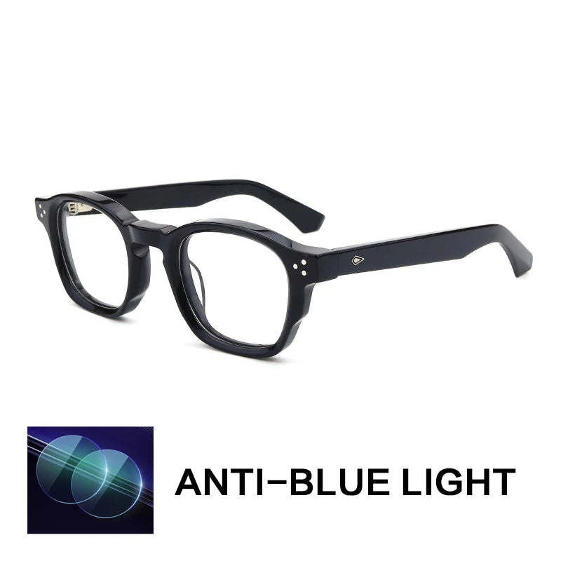Gatenac Unisex Full Rim Oval Square Acetate Reading Glasses G66302