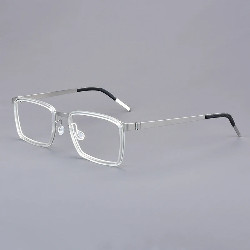 Bobbie Unisex Full Rim Square Titanium Acetate Eyeglasses 971167