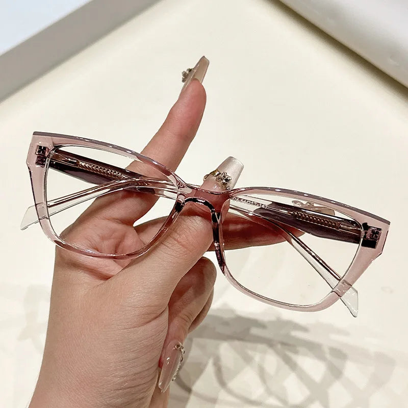 CCspace Women's Full Rim Square Tr 90 Alloy Reading Glasses 311846