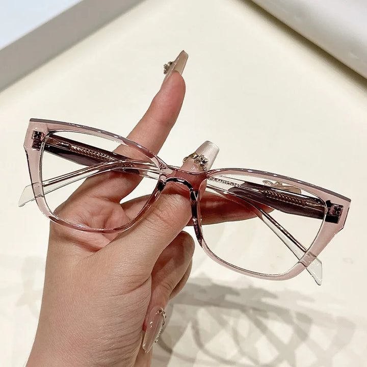 CCspace Women's Full Rim Square Tr 90 Alloy Reading Glasses 311846