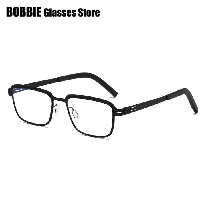 Bobbie 501638 Full Rim Unisex Square Stainless Steel Frames FuzWeb