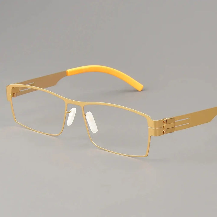 Bobbie 508500 Full Rim Unisex Square Screwless Steel Frames FuzWeb