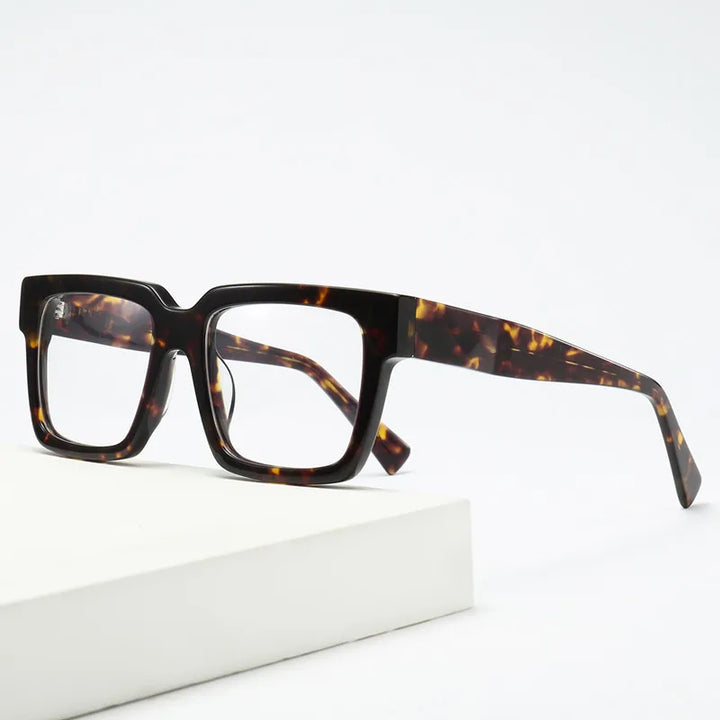 Kocolior Unisex Full Rim Square Acetate Reading Glasses 62016