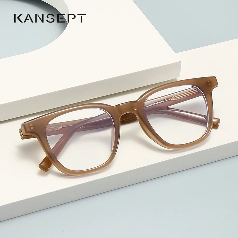 Kansept Unisex Full Rim Square TR 90 Eyeglasses H5553 Full Rim Kansept   