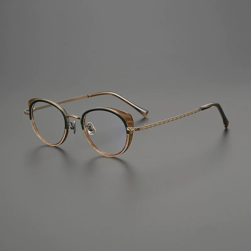 Gatenac Unisex Full Rim Oval Square Acetate Eyeglasses G9001