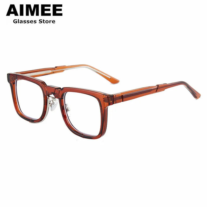 Aimee Unisex Full Rim Square Acetate Eyeglasses 6555 Full Rim Aimee Original  