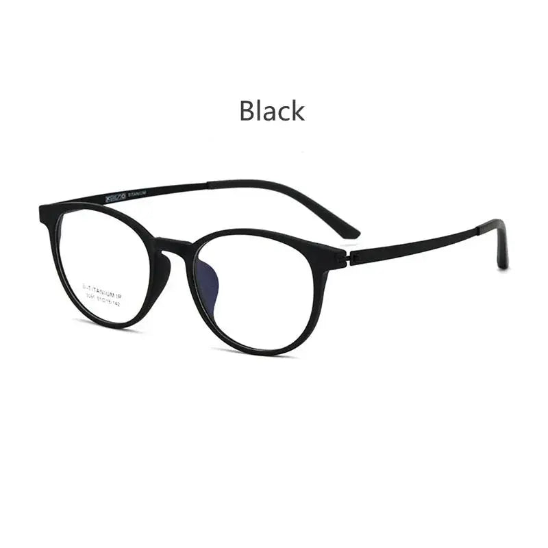 Handoer 230911 Unisex Full Rim Round Tr 90 Titanium Frames FuzWeb