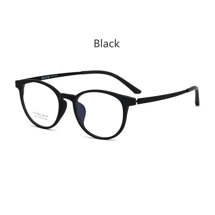 Handoer 230911 Unisex Full Rim Round Tr 90 Titanium Frames FuzWeb