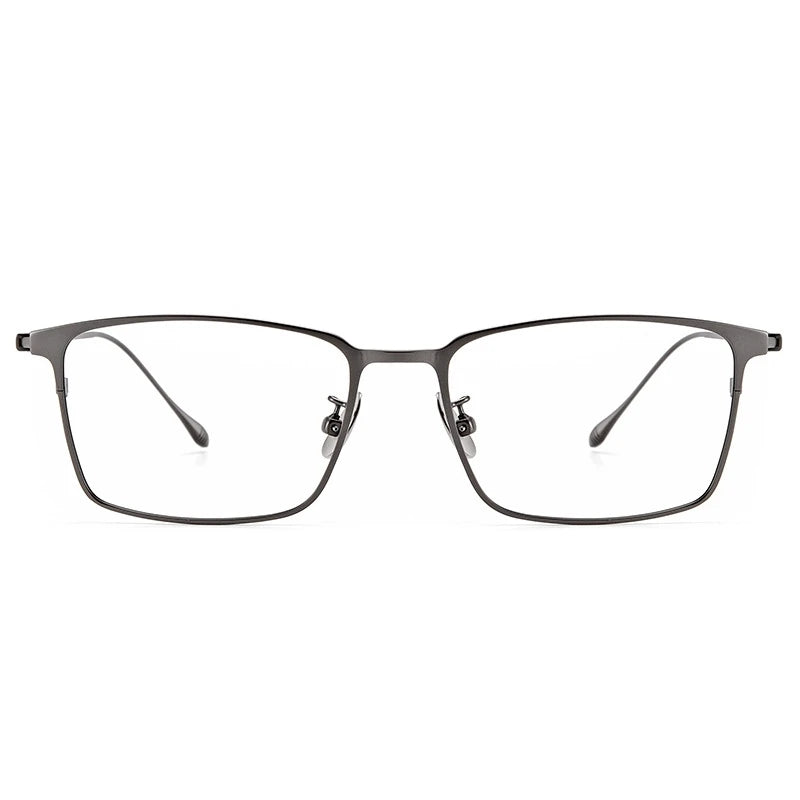 Yimaruili Men's Full Rim Square Titanium Eyeglasses Y0955 Full Rim Yimaruili Eyeglasses   