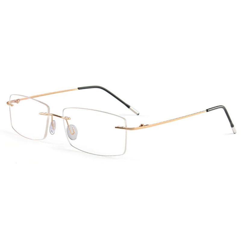 Hotochki Women's Rimless Square Titanium-Alloy Eyeglasses 491002