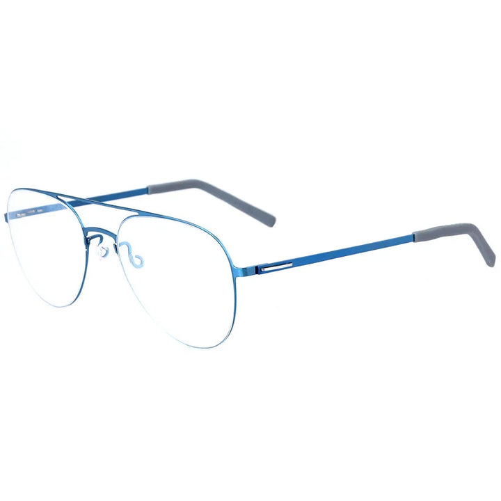 Aimee Women's Full Rim Oval Screwless Titanium Eyeglasses 99805