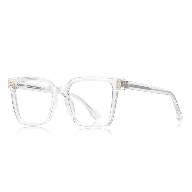 CCspace Women's Full Rim Square Tr 90 Alloy Reading Glasses 802724