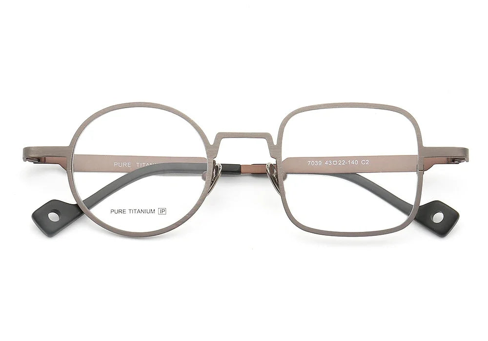 Aror Women's Full Rim Square Round Titanium Eyeglasses 17039