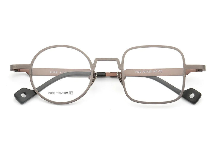 Aror Women's Full Rim Square Round Titanium Eyeglasses 17039