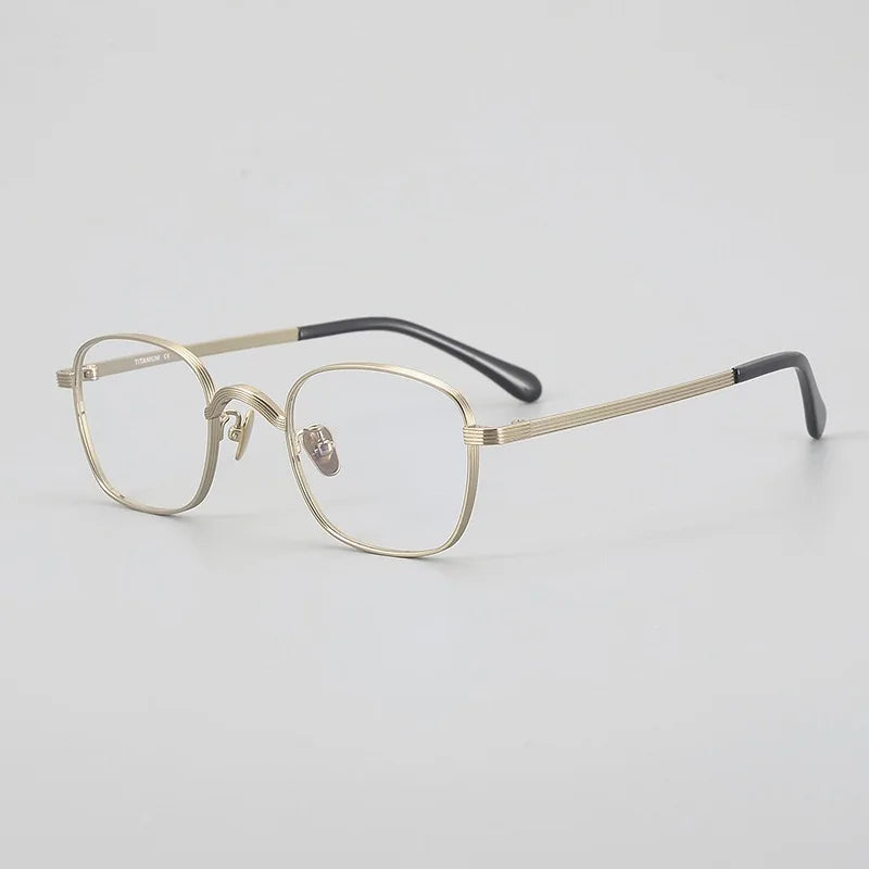 Muzz 117 men's small square IP titanium prescription eyeglasses — view 5