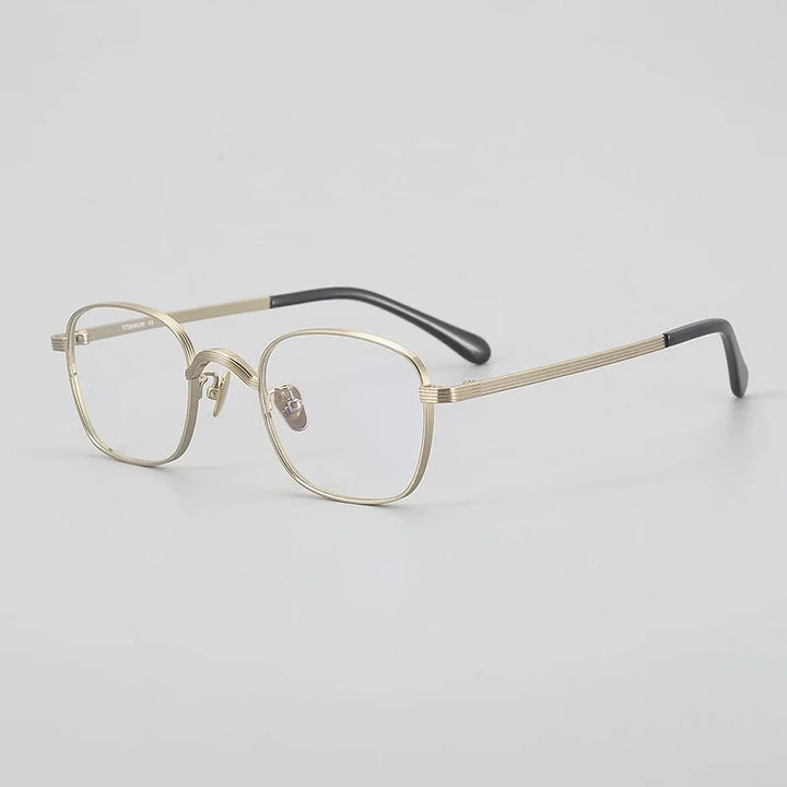 Muzz 117 men's small square IP titanium prescription eyeglasses — view 5