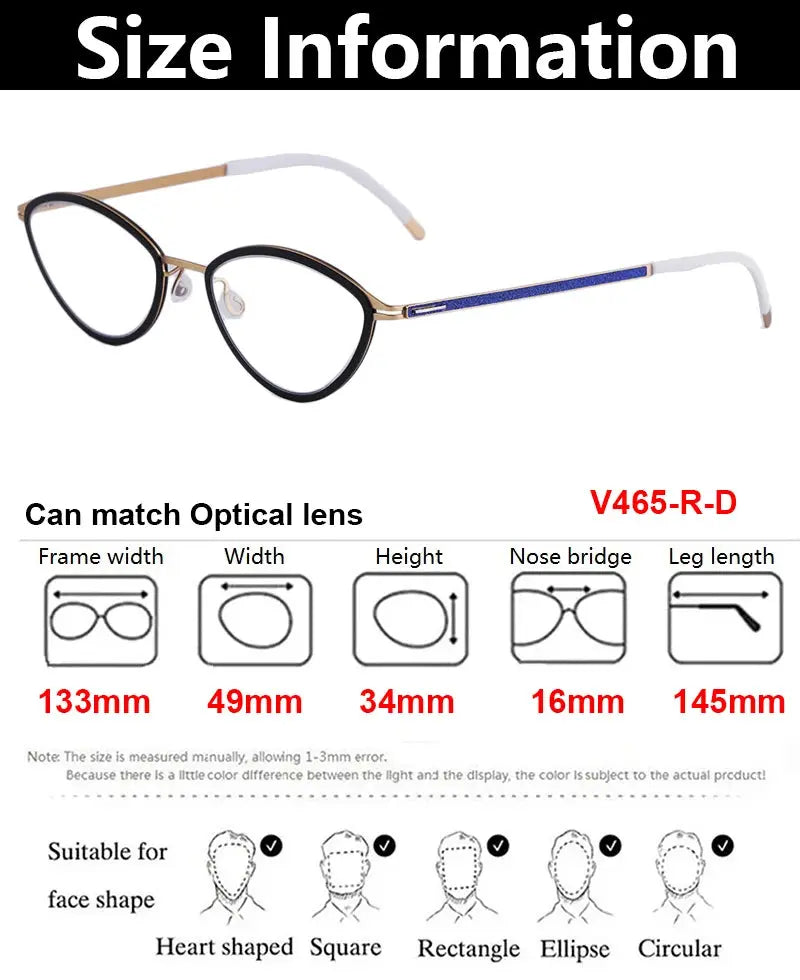 Bobbie 465652 Women’s 133mm Full Rim Oval Titanium Frames — view 2 | Bobbie at FuzWeb