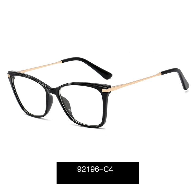 Handoer Women's Full Rim Square Cat Eye Tr 90 Alloy Eyeglasses 92196