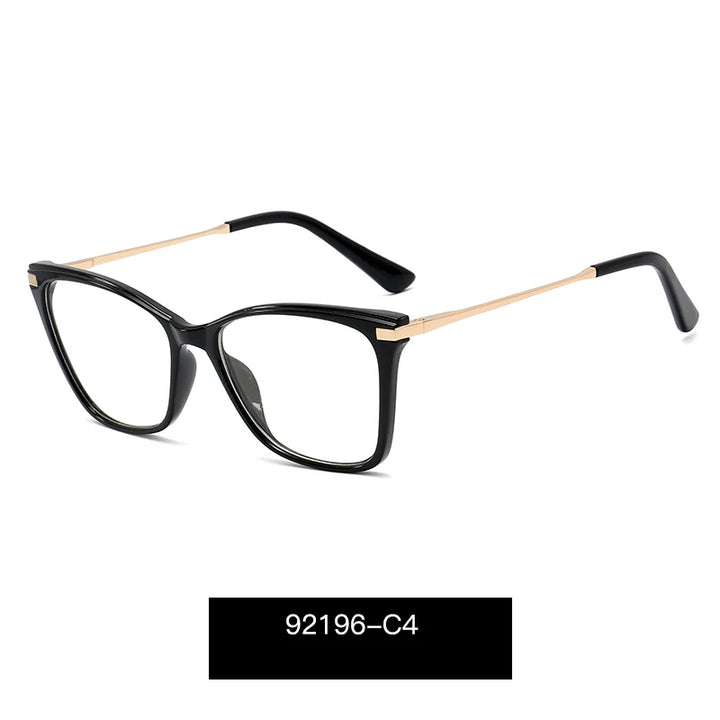 Handoer Women's Full Rim Square Cat Eye Tr 90 Alloy Eyeglasses 92196