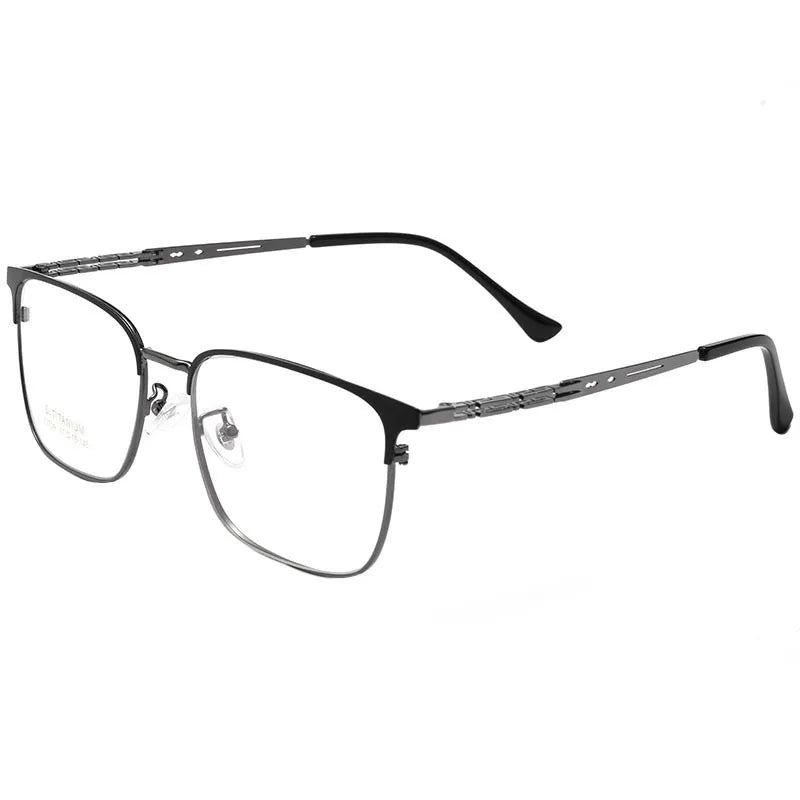Gmei Optical 3839J unisex square alloy prescription eyeglasses