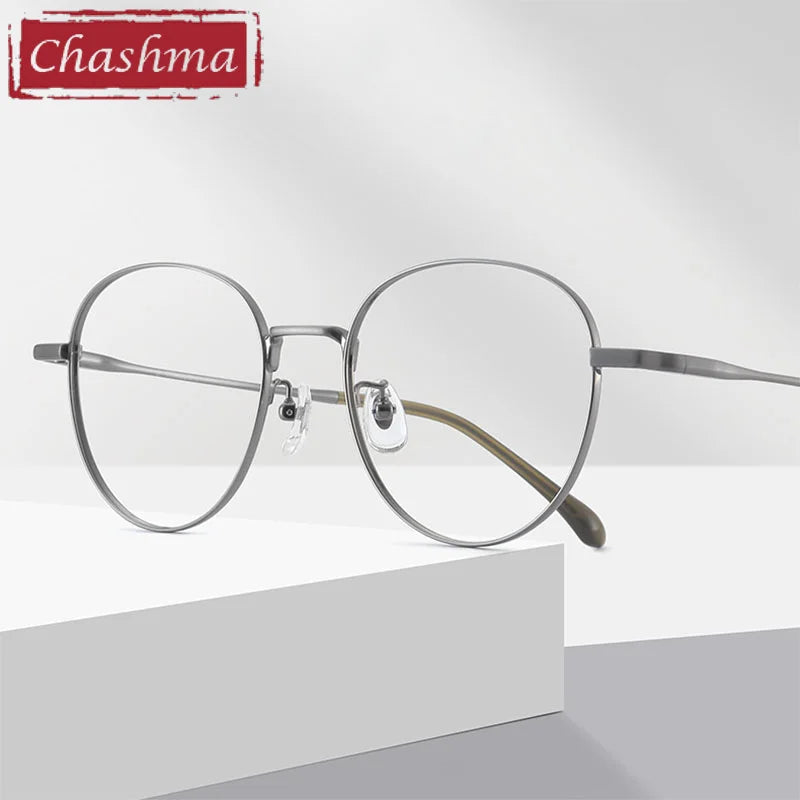 Chashma Women's Full Rim Oval Round Titanium Eyeglasses 61027