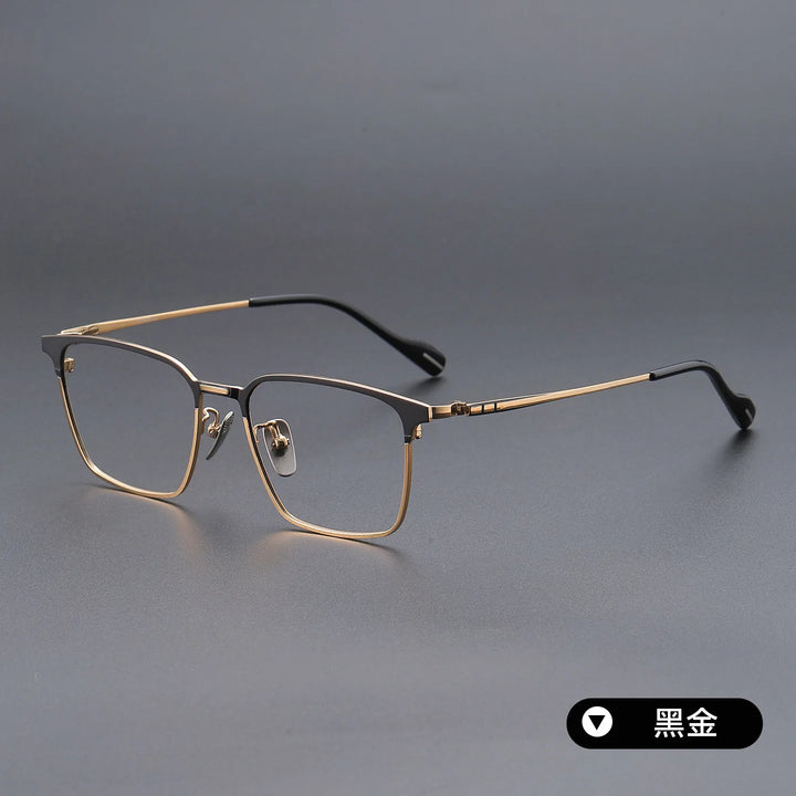 Bclear Unisex Full Rim Square Titanium Eyeglasses SM-70801