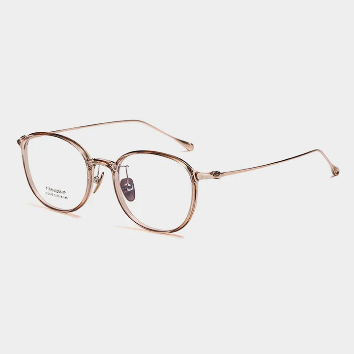 Momoja Women's Full Rim Square Round Titanium Tr 90 Eyeglasses 50045