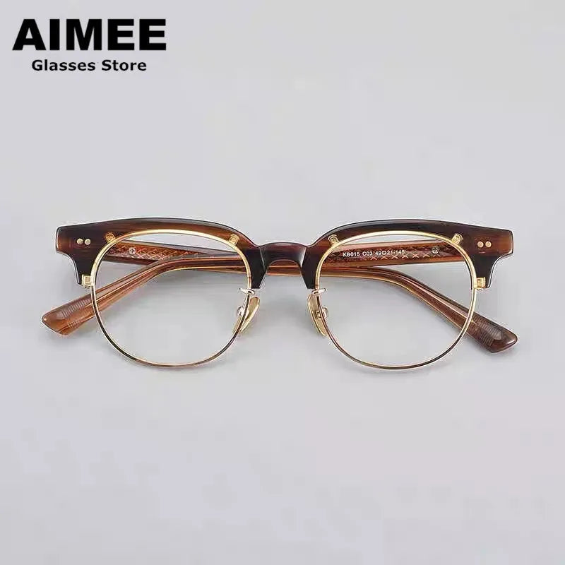 ◆Aimee✳︎◆ Aimee Unisex Round Acetate Eyeglasses – FuzWeb