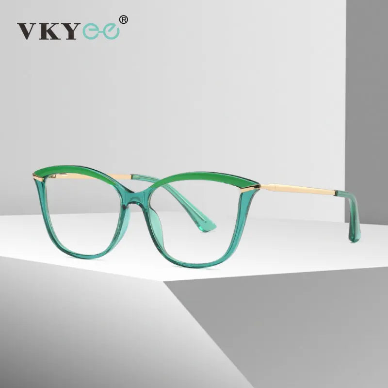 Vicky Women's Full Rim Cat Eye Tr 90R Alloy Reading Glasses 2036 Reading Glasses Vicky   