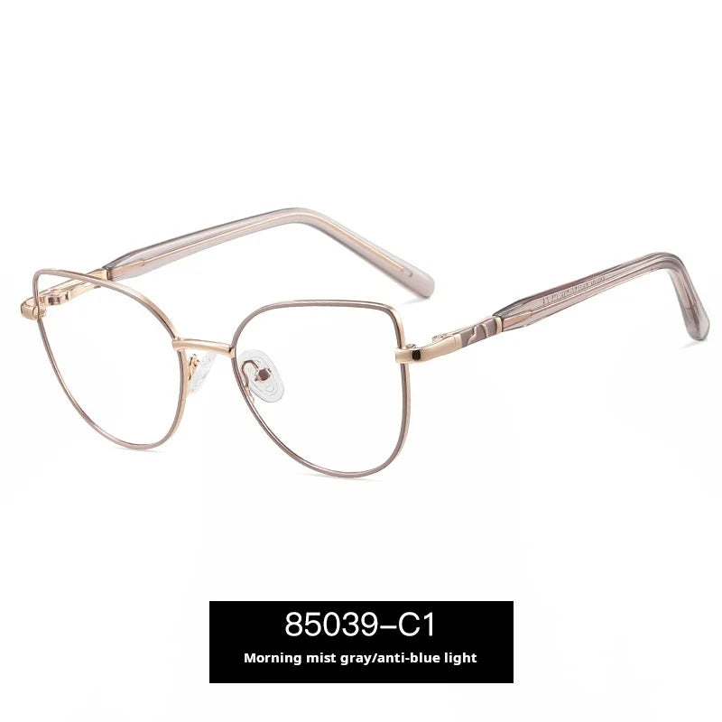 Xbora Unisex Full Rim Classic Pure Titanium Eyeglasses 85039 — view 3 | Xbora at FuzWeb
