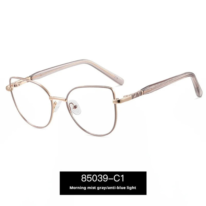 Xbora Unisex Full Rim Classic Pure Titanium Eyeglasses 85039 — view 3 | Xbora at FuzWeb
