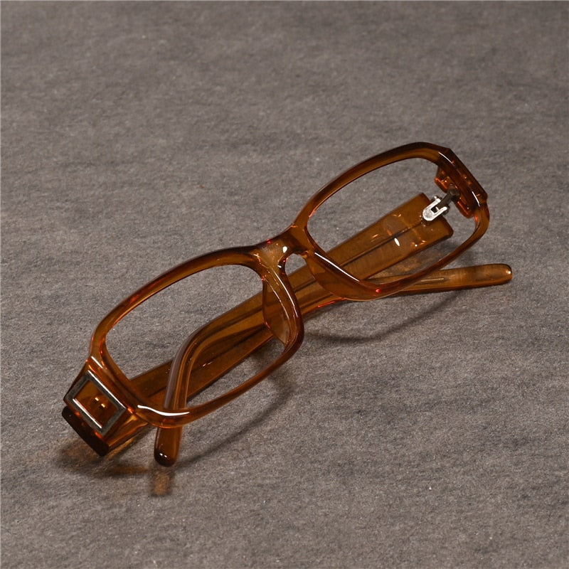 Cubojue Unisex Full Rim Rectangle Tr 90 Titanium Myopic Reading Glasses 4430m Reading Glasses Cubojue anti blue light 0 Auburn 