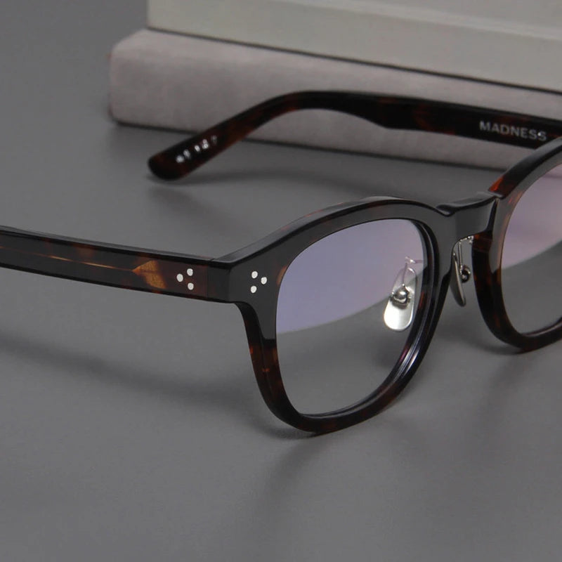 Blackmask Unisex Full Rim Square Acetate Eyeglasses Fuz 12