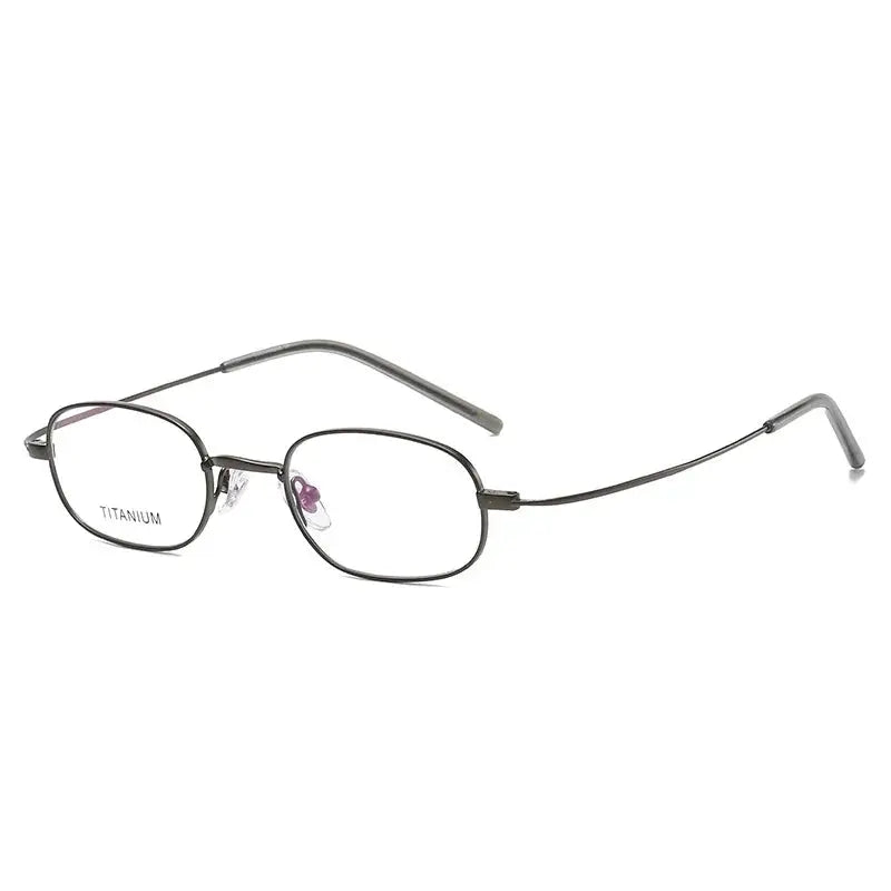 Hdcrafter Unisex Rimless Oval Titanium Frames 110260 FuzWeb