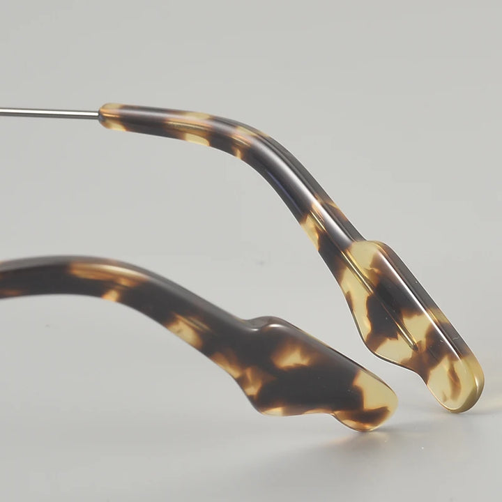 Muzz 652F men's small square IP titanium prescription eyeglasses — view 9