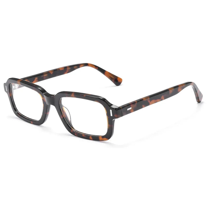 Xbora Unisex Full Rim Brow Line Square Acetate Eyeglasses 711008