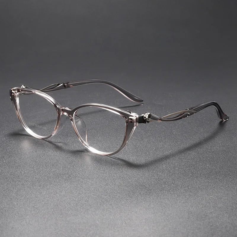 Momoja Women's Full Rim Oval Cat Eye Tr 90 Alloy Eyeglasses 726026