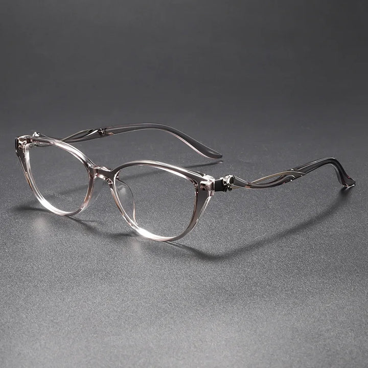 Momoja Women's Full Rim Oval Cat Eye Tr 90 Alloy Eyeglasses 726026
