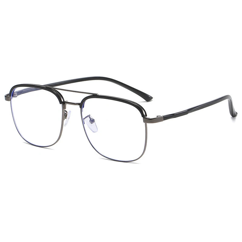 Handoer Unisex Full Rim Titanium Blue Light Prescription Eyeglasses 2871 - view 6