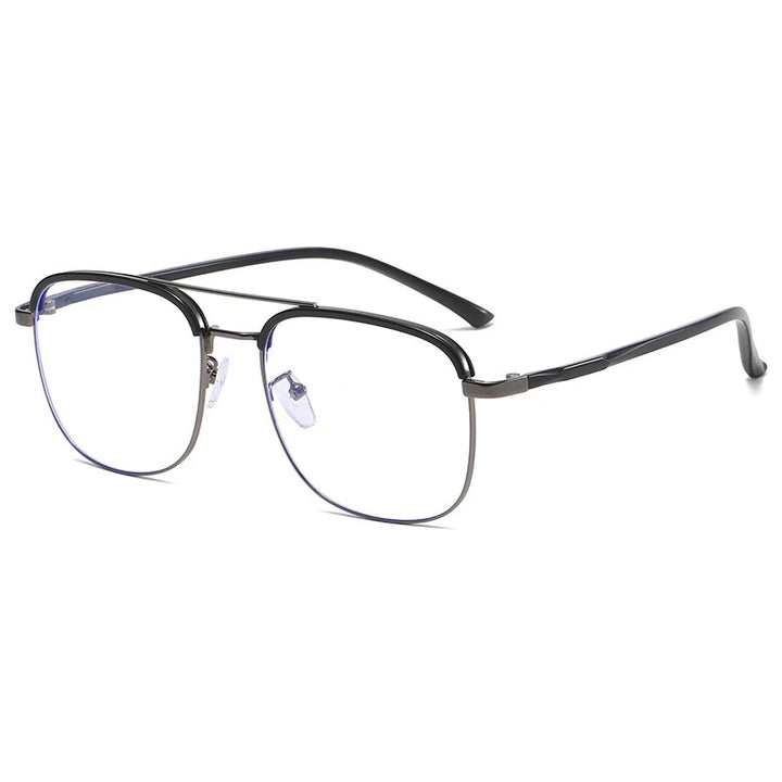 Handoer Unisex Full Rim Titanium Blue Light Prescription Eyeglasses 2871 - view 6
