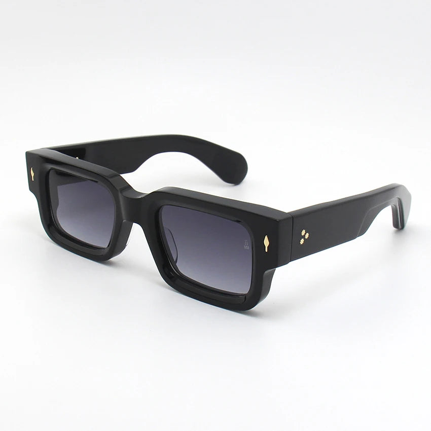 Black Mask Mens Full Rim Square Acetate Sunglasses BmscarII Sunglasses Black Mask Black-Gradient As Shown 