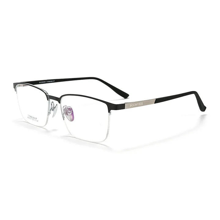 KatKani Men's Semi Rim Titanium Alloy Eyeglasses 461017 Semi Rim KatKani Eyeglasses