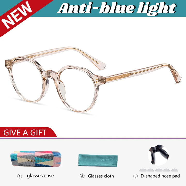 Vicky Women's Full Rim Flat Top Oval Tr 90 Titanium Reading Glasses 20849