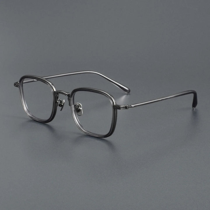 Blackmask Unisex Full Rim Square Titanium Eyeglasses BM-N043