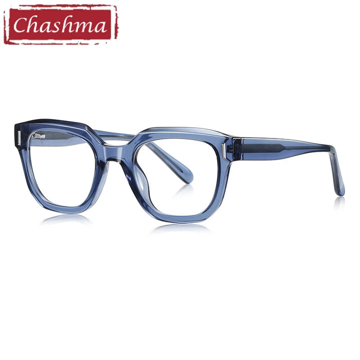 Chashma Ottica Unisex Full Rim Square Tr 90 Titanium Eyeglasses 474009