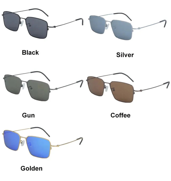 Bobbie Men Full Rim Square Titanium Polarized Sunglasses KMN502