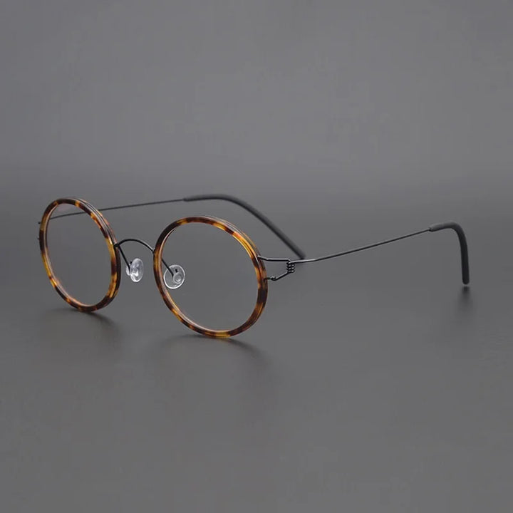 Bobbie Women's Full Rim Round Titanium Acetate Eyeglasses 452250