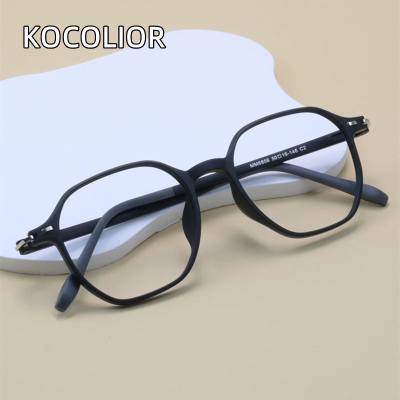 Kocolior Women's Full Rim Polygon Square Tr 90 Eyeglasses 56856