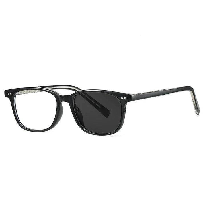Kocolior Unisex Full Rim Square Tr 90 Photochromic Reading Glasses 28026