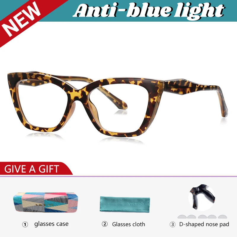 Vicky Women's Full Rim Cat Eye Tr 90 Titanium Reading Glasses 97004